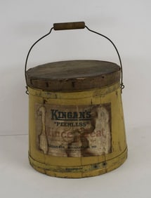 Kingan's "Peerless" Mince Meat Advertising Bucket