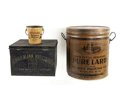 Three Advertising Tins