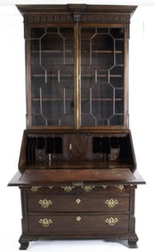 c. 1770 English Chippendale Mahogany Secretary