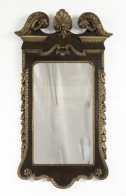 Georgian Style Mahogany & Parcel Gilt Mirror