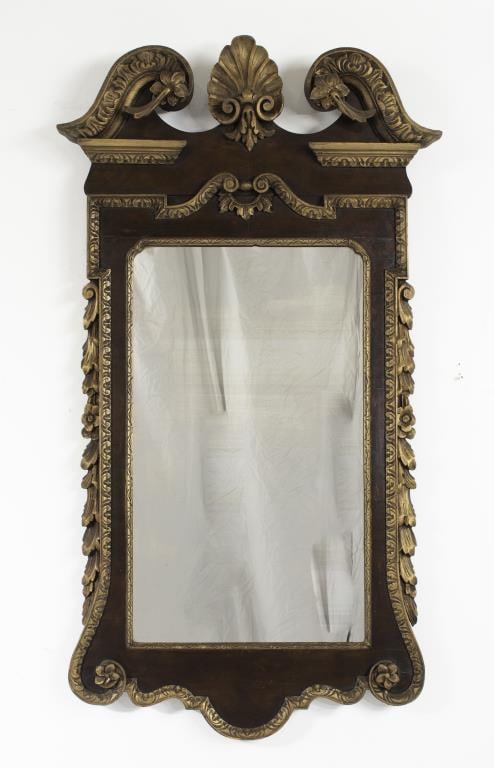 Georgian Style Mahogany & Parcel Gilt Mirror (1 of 8)