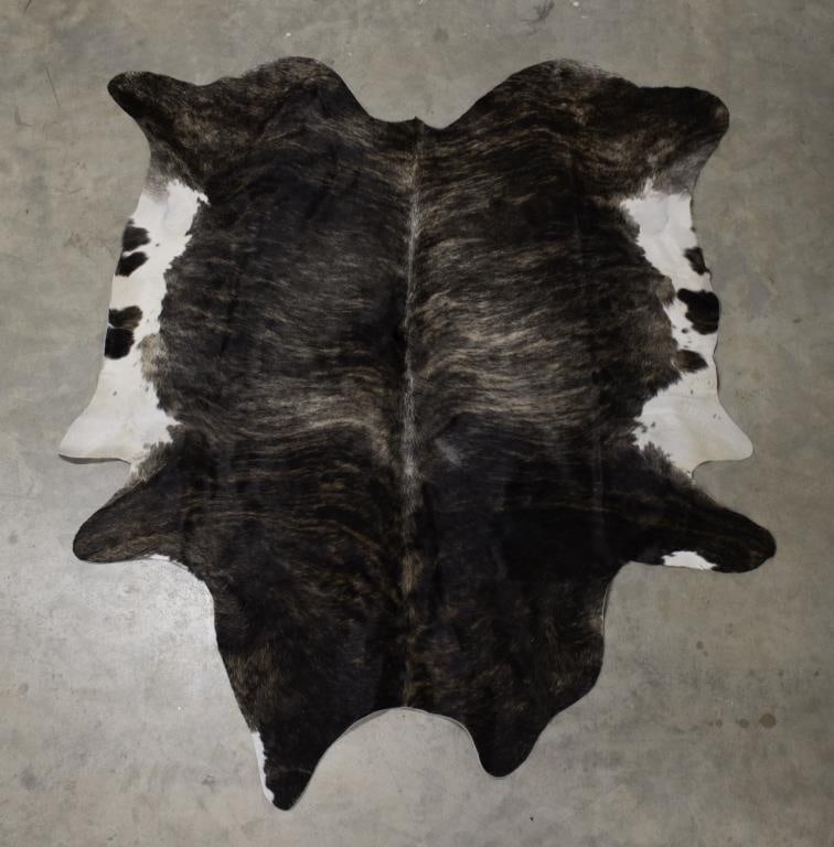 Brazilian Cowhide Rug, 6'11"W x 8'2"L (1 of 7)