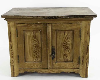 19th C. Grain Painted Child's Cupboard