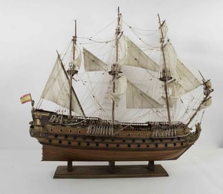 Large Spanish Galleon Ship Model