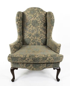 Queen Anne Style Wing Chair