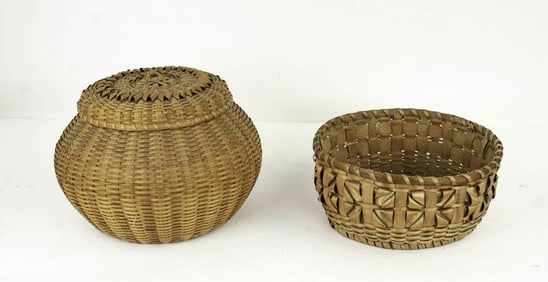 Native American Handcrafted Splint Baskets