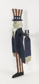 Folk Art Painted Uncle Sam Whirligig