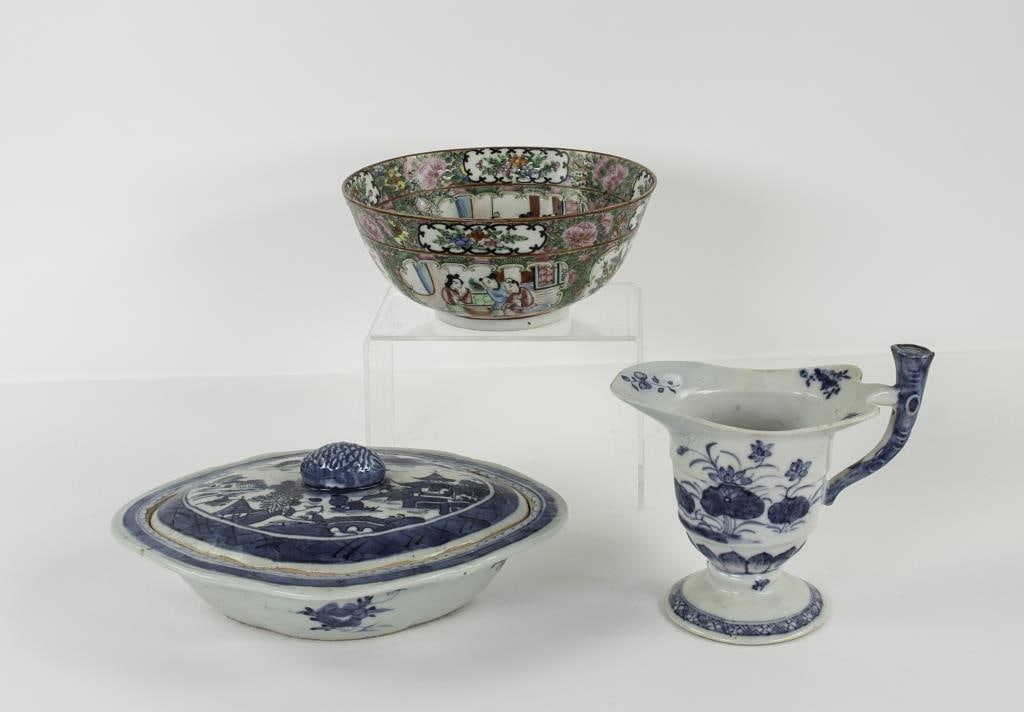 Chinese Rose Medallion, Blue & White Porcelain (1 of 13)