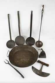 8 Early Iron Kitchen Items