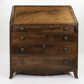 Signed 1817 Caleb Seal Pennsylvania Quaker Desk