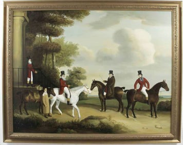 British School (20th C.) Equestrian Portrait