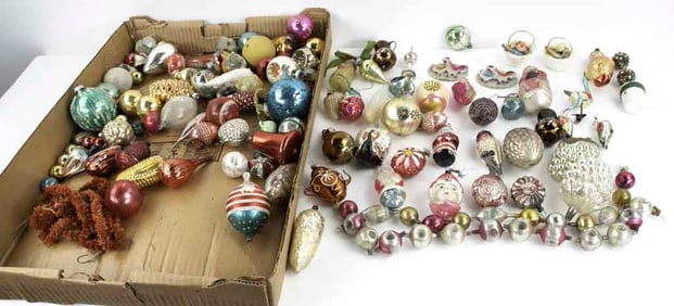 Over 100 Vintage Christmas Ornaments