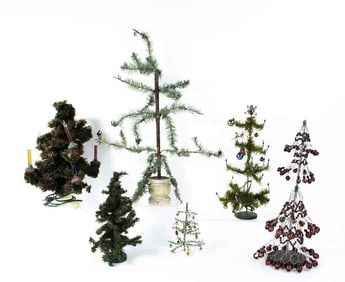 Feather & Other Miniature Christmas Trees