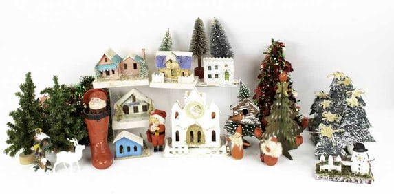 Knickerbocker Plastic Santa in Boot, Other Xmas