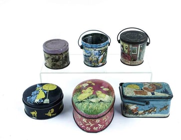 Halloween, Christmas, Lovell & Covel, Candy Tins