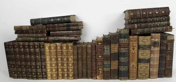 40 Leatherbound Books