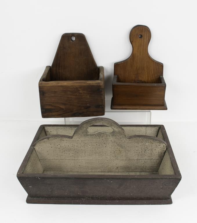 Country Wood Wall Boxes and Utensil Carrier (1 of 12)