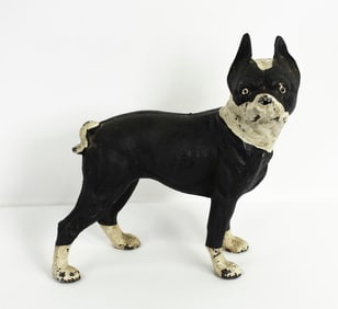 Cast Iron Boston Terrier Doorstop