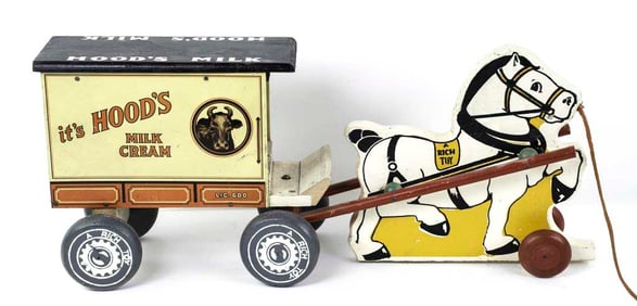 Rich Toys "Hood's Milk" Horse Drawn Wagon