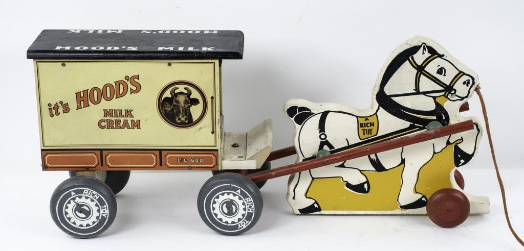 Rich Toys "Hood's Milk" Horse Drawn Wagon (1 of 7)