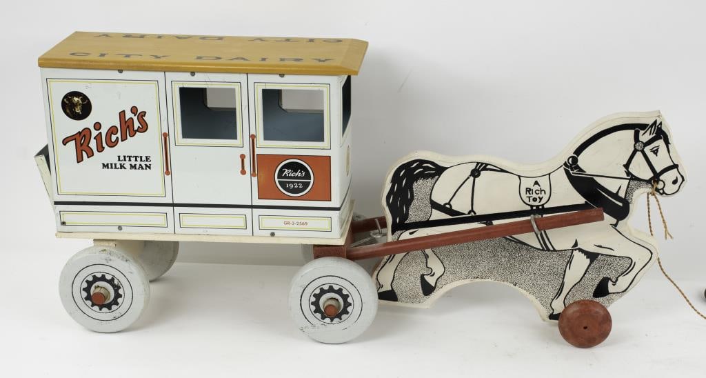Rich Toys "City Dairy" Horse Drawn Wagon (1 of 8)