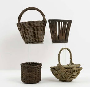 4 Small / Miniature Baskets