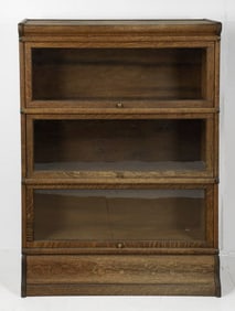Globe-Wernicke 3-Stack Oak Barrister Bookcase