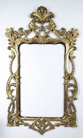 Rococo Style Gilt Wood Mirror