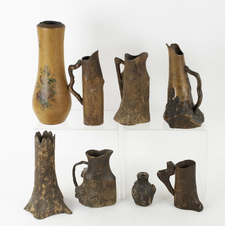 Folk Art Carved Root N.C. Souvenirs & Other (1 of 15)