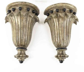 Pair of Neoclassical Style Wall Brackets