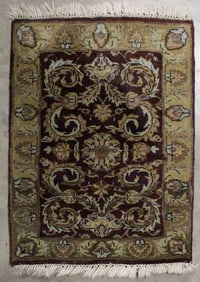 Indian Woolen Pile Carpet, 2'2"W, 3'1"L