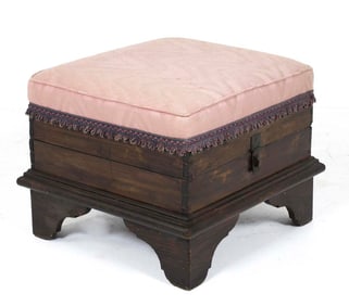 19th C. American Cherry Footstool