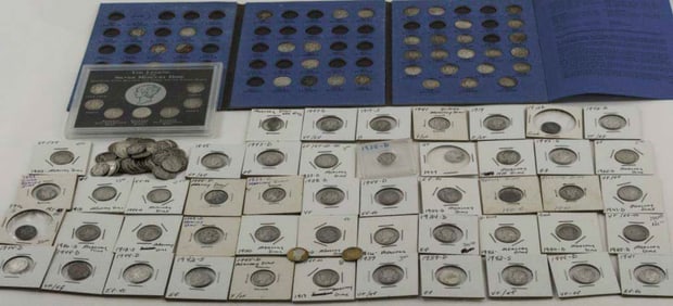 Lot of 138 Mercury Dimes