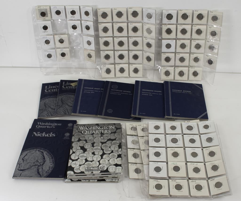 Indian Head Pennies, Buffalo Nickels, Quarters, + (1 of 11)