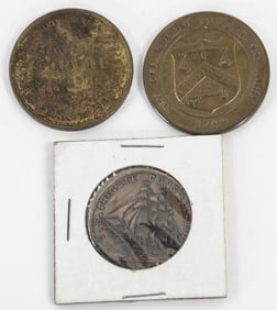 3 Medals--Frigate Constellation, Chicago Expo