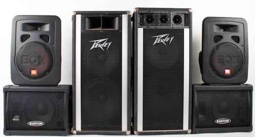Six PA Speakers