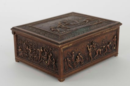 Bronze Box with Relief Decoration