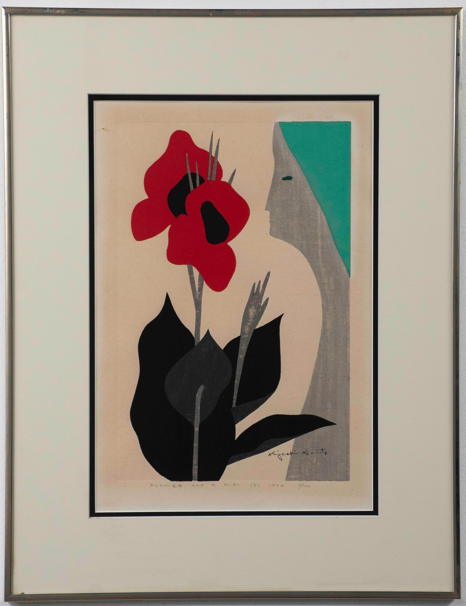 Kiyoshi Saito Color Wood Cut (1 of 3)