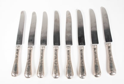 Set of 8 Sterling Mayflower Pattern Knives