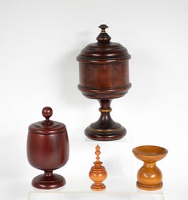 Four Turned Treenware Articles