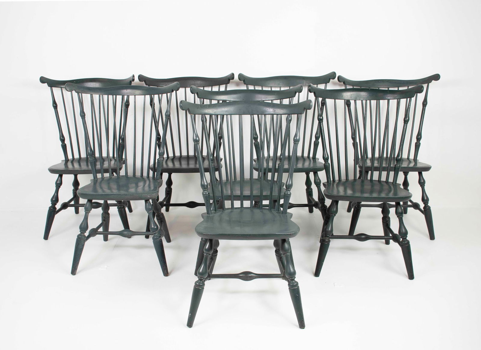 Set of 8 Nichols & Stone Windsor Chairs (1 of 15)