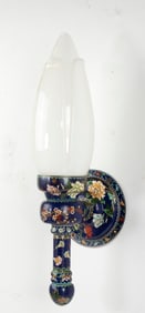 Chinese Cloisonne Luminaire Wall Light