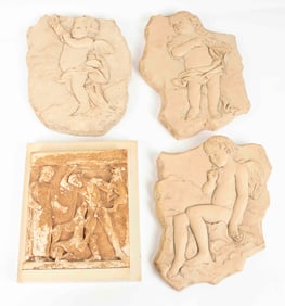 Grand Tour Relief & 3 Biltmore Estate Panels