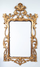 Rococo Style Gilt Wood Mirror