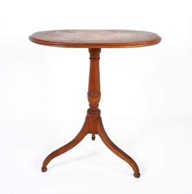 19th C. Cherry Candlestand
