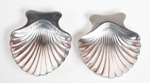 Tiffany & Co. Sterling Silver Shell Salt Cellars