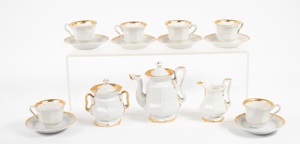 Miniature Old Paris Porcelain Teaset