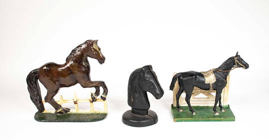 Cast Iron Horse Doorstops & Bookends (1 of 11)