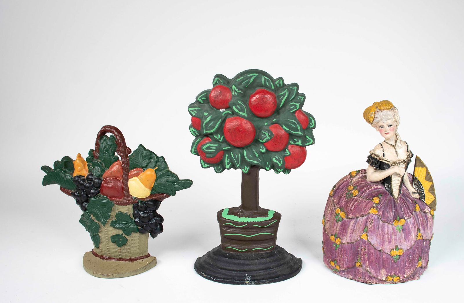 Three Painted Cast Iron Doorstops (1 of 10)
