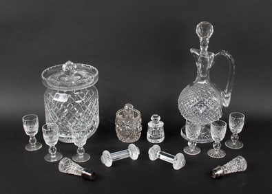 Lalique, Waterford, Other Cut Glass Items